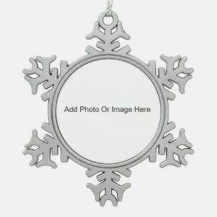 Personalize Tin Sneeuwvlok Ornament