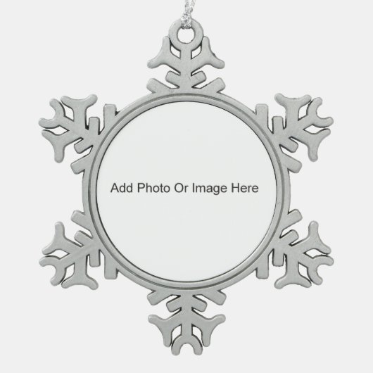 Personalize Tin Sneeuwvlok Ornament (Voorkant)