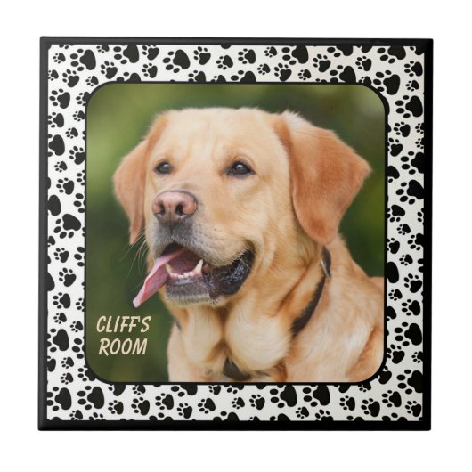 PERSONALIZE TOEVOEGEN PETS FOTO CERAMIC TILE TEGELTJE (Voorkant)