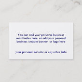 PERSONALIZE VADERDAG MASONISCH VISITEKAARTJE (Achterkant)