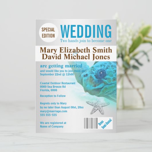 PERSONALIZE VAN HET SITUATISCHE strand Kaart (Staand voorkant)