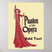 Personalize Vintage Opera Poster (Voorkant)