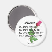 PERSONALIZE VRIEND - MAGNET (Voorkant / Achterkant)