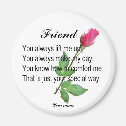 PERSONALIZE VRIEND - MAGNET (Voorkant)