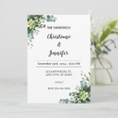 Personalize We married Invitation Kaart (Staand voorkant)