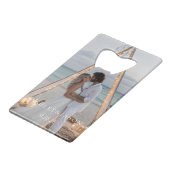 Personalize Wedding  Creditkaart Flessenopener (Voorkant Gekanteld)