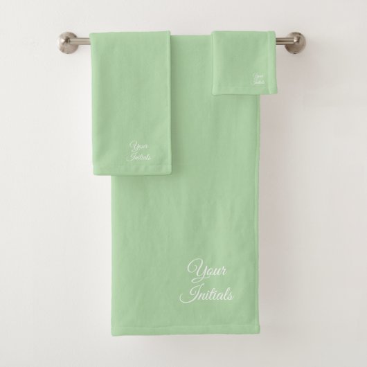 Personalize Wedding Housewarming Gift Mint Bad Handdoek (Insitu)