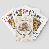 Personalize Western Boho Line Dancing Pokerkaarten (Achterkant)