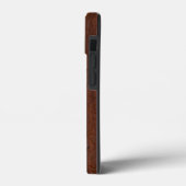Personalize! Wet Nautical Mahogany Anchor Steel Case-Mate iPhone Case (Achterkant / Links)