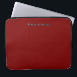 Personalize With Name Dk Red  Laptop Sleeve<br><div class="desc">Style: Neoprene Laptop Sleeve 15 inch Protect your laptop with a custom laptop sleeve. Made with 100% neoprene, these lightweight and water resistant sleeves look great with your photos, text, or designs. Great for travel or just day-to-day use, custom laptop sleeves come in three sizes to fit your device and...</div>