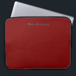 Personalize With Name Dk Red Laptop Sleeve<br><div class="desc">Style: Neoprene Laptop Sleeve 15 inch Protect your laptop with a custom laptop sleeve. Made with 100% neoprene, these lightweight and water resistant sleeves look great with your photos, text, or designs. Great for travel or just day-to-day use, custom laptop sleeves come in three sizes to fit your device and...</div>