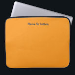Personalize With Name Initials Orange      Laptop Sleeve<br><div class="desc">Style: Neoprene Laptop Sleeve 15 inch Protect your laptop with a custom laptop sleeve. Made with 100% neoprene, these lightweight and water resistant sleeves look great with your photos, text, or designs. Great for travel or just day-to-day use, custom laptop sleeves come in three sizes to fit your device and...</div>