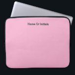 Personalize With Name Initials Pink      Laptop Sleeve<br><div class="desc">Style: Neoprene Laptop Sleeve 15 inch Protect your laptop with a custom laptop sleeve. Made with 100% neoprene, these lightweight and water resistant sleeves look great with your photos, text, or designs. Great for travel or just day-to-day use, custom laptop sleeves come in three sizes to fit your device and...</div>
