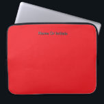 Personalize With Name Initials Red Laptop Sleeve<br><div class="desc">Style: Neoprene Laptop Sleeve 15 inch Protect your laptop with a custom laptop sleeve. Made with 100% neoprene, these lightweight and water resistant sleeves look great with your photos, text, or designs. Great for travel or just day-to-day use, custom laptop sleeves come in three sizes to fit your device and...</div>