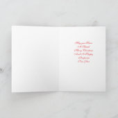 Personalize With Your Image Christmas Greeting Kaart (Binnen)