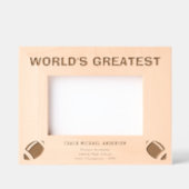 Personalize | World's Greatest Football Coach Gegraveerde Lijstjes (Voorkant)