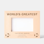 Personalize | World's Greatest Soccer Coach Gegraveerde Lijstjes (Voorkant)