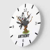 Personalize Your Own Cute Baby Panda Grote Klok (Hoek)