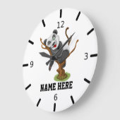 Personalize Your Own Cute Baby Panda Grote Klok (Hoek)