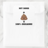 Personalized 100% Organic Poop Sticker - Custom Na (Tas)