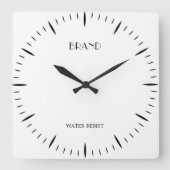Personalized 10.75 Inch Square Acrylic Wall Accent Vierkante Klok (Voorkant)