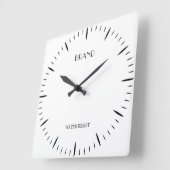 Personalized 10.75 Inch Square Acrylic Wall Accent Vierkante Klok (Hoek)