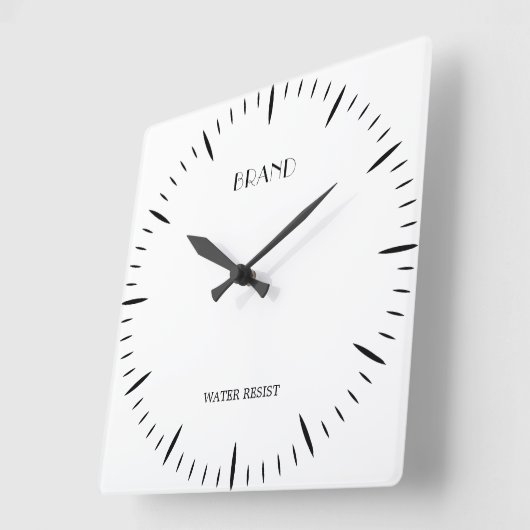 Personalized 10.75 Inch Square Acrylic Wall Accent Vierkante Klok (Hoek)