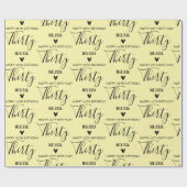 Personalized 10th 20th 30th 40th 50 Birthday Party Cadeaupapier (Vlak)
