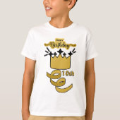  Personalized 10th Birthday King Crown Design T-shirt (Voorkant)