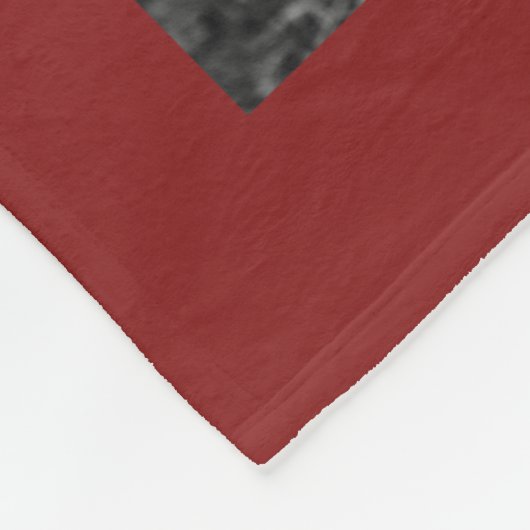 Personalized 11 Photo Collage BLESSED Red Fleece Deken (Hoek)