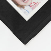Personalized 12 Family Photo Collage Black Fleece Deken (Hoek)