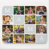 Personalized 12 Photo Collage with Custom Text Muismat (Voorkant)