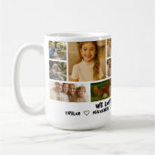 Personalized 14 Photo Template Collage and Text  Koffiemok (Links)