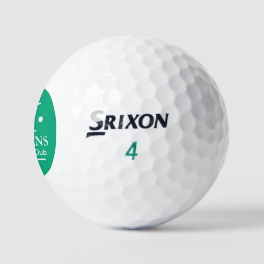 Personalized 1-letter Name Monogram GREEN Golfballen (Logo)