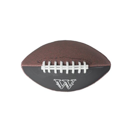 Personalized 1 Panel Football with Monogram Design (Voorkant)