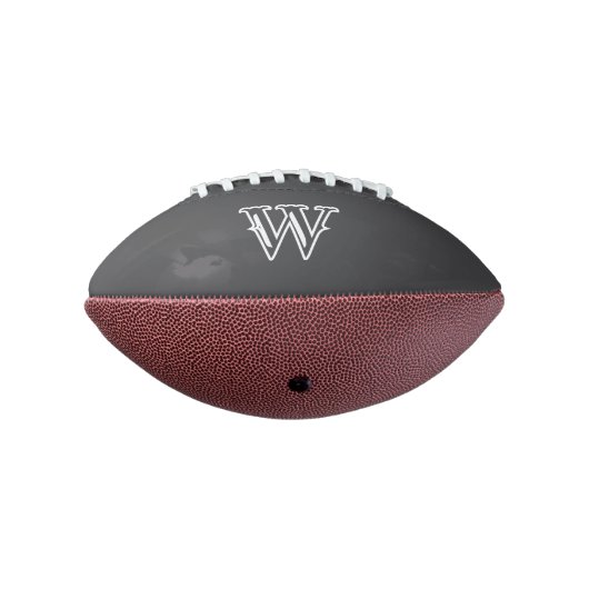 Personalized 1 Panel Football with Monogram Design (Gedraaid 270)