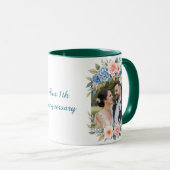 Personalized 1st Anniversary Photo Mug Mok (Voorkant rechts)