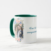 Personalized 1st Anniversary Photo Mug Mok (Voorkant links)