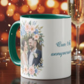 Personalized 1st Anniversary Photo Mug Mok