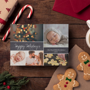 Personalized 2021Happy Holidays Photo Christmas Feestdagenkaart