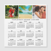 Personalized 2026 Calendar 3 Photo Collage Magnet (Voorkant)