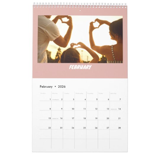 Personalized 2026 Family Calendar Kalender (Feb 2026)