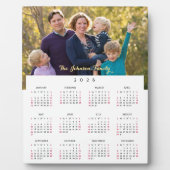 Personalized 2026 Family Photo Yearly Calendar Fotoplaat (Voorkant)