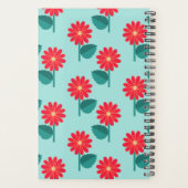 Personalized 2026 Floral Planner Notebook (Achterkant)