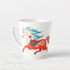 Personalized 2026 Year Of The Horse Birthday Latte Mok