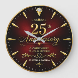 Personalized 25th Anniversary Jubilee Gift Grote Klok