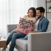 Personalized 25th Wedding Anniversary Photo Collag Kussen