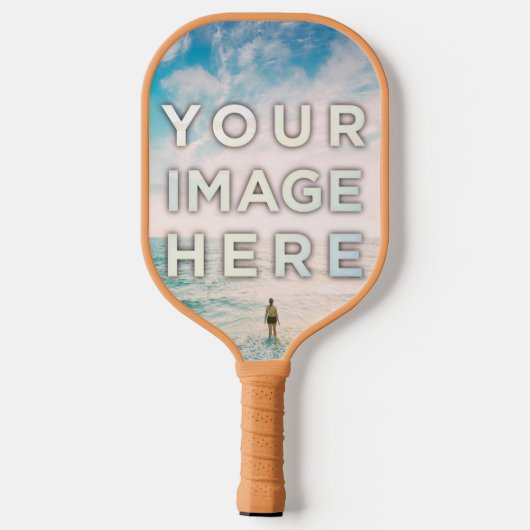 Personalized 2 photos Cool Simple Pickleball Paddle (Achterkant)