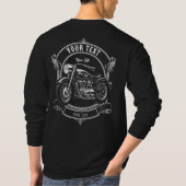 Personalized 2-Sided Biker Skull Motorcycle T-shirt (Achterkant)
