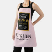 Personalized 30th Birthday Cook Chef Baker Pink Schort (Insitu)